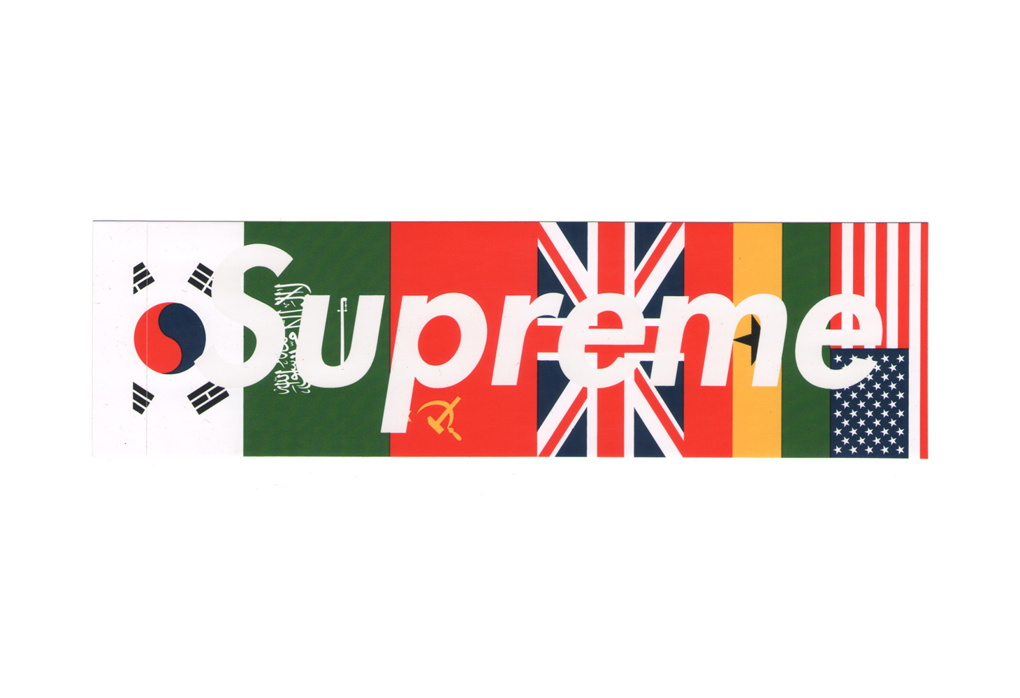 Supreme - Flags Box Logo Sticker - ParkSIDER